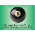 8 Ball Rectangle Photo Hand Mirror (2.5" x 3.5")